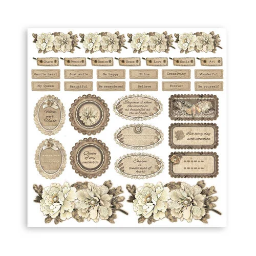 Stamperia - Old Lace Collection - 8 x 8 Paper Pad 14 Stamperia - Old Lace Collection - 8 x 8 Paper Pad