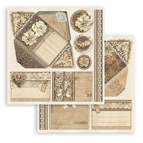 Stamperia - Old Lace Collection - 8 x 8 Paper Pad 7 Stamperia - Old Lace Collection - 8 x 8 Paper Pad