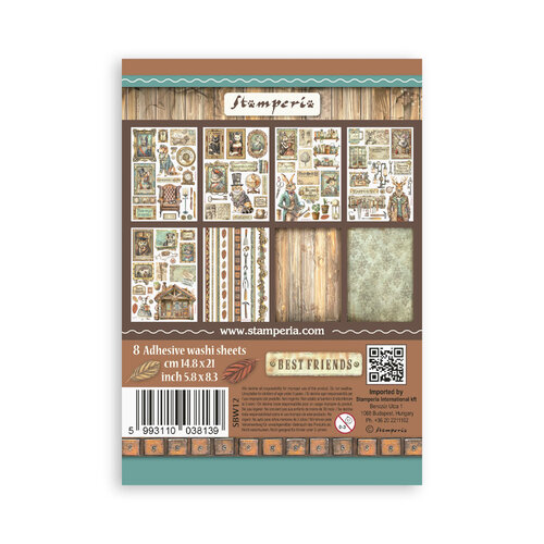 Stamperia - Alterego Collection - Washi Pad - 8 Sheets 10 Stamperia - Alterego Collection - Washi Pad - 8 Sheets