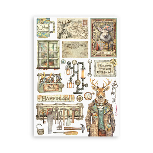 Stamperia - Alterego Collection - Washi Pad - 8 Sheets 5 Stamperia - Alterego Collection - Washi Pad - 8 Sheets