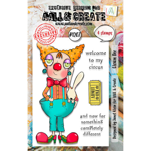 AALL and Create - Clear Photopolymer Stamps - Clown Dee 1 AALL and Create - Clear Photopolymer Stamps - Clown Dee