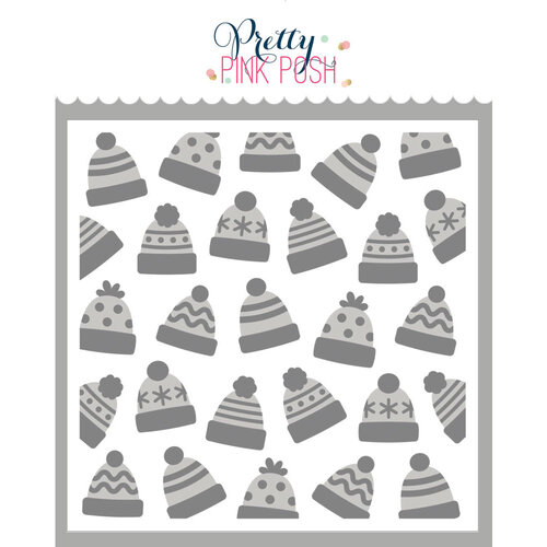 Pretty Pink Posh - Layering Stencils - Winter Hats 1 Pretty Pink Posh - Layering Stencils - Winter Hats