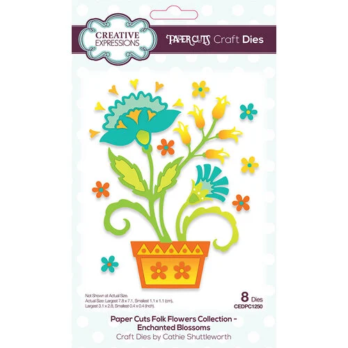 Creative Expressions - Paper Cuts Collection - Craft Dies - Folk Flowers - Enchanted Blossoms 1 Creative Expressions - Paper Cuts Collection - Craft Dies - Folk Flowers - Enchanted Blossoms