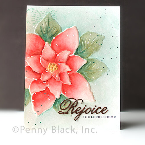 Penny Black - Stencils - 3D Poinsettia 2 Penny Black - Stencils - 3D Poinsettia