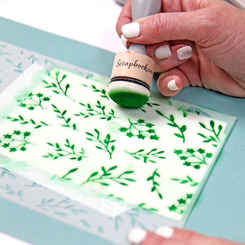 Scrapbook.com - Stencils - Botanical Sprigs - 6x8