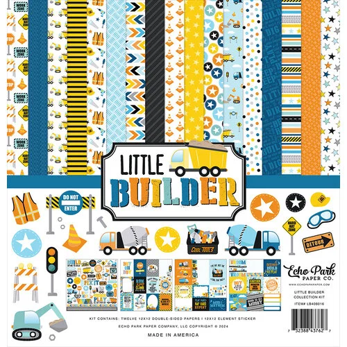 Echo Park - Little Builder Collection - 12 x 12 Collection Kit 1 Echo Park - Little Builder Collection - 12 x 12 Collection Kit