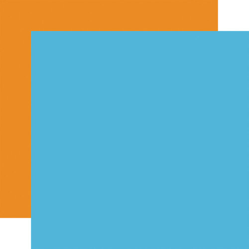 Echo Park - Little Builder Collection - 12 x 12 Double Sided Paper - Blue - Orange