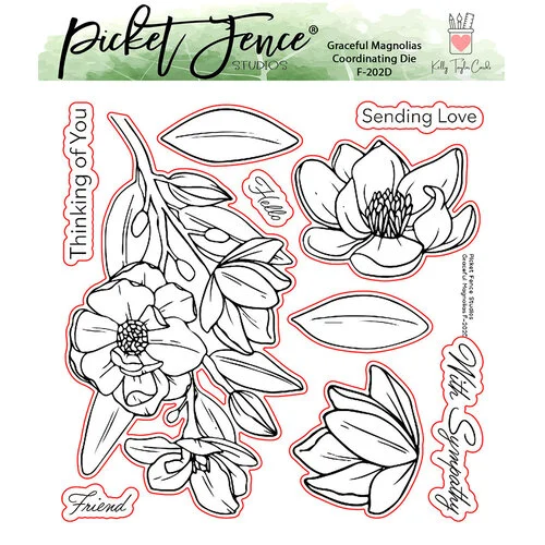 Picket Fence Studios - Dies - Graceful Magnolias