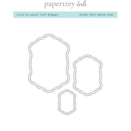 Papertrey Ink - Metal Dies - Love To Layer - Soft Ridges 1 Papertrey Ink - Metal Dies - Love To Layer - Soft Ridges