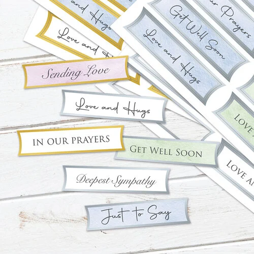 Katy Sue Designs - Die Cuts - Foiled Straight Banners - Thinking Of You