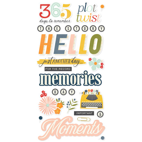 Simple Stories - For The Record Collection - Foam Stickers 4 Simple Stories - For The Record Collection - Foam Stickers