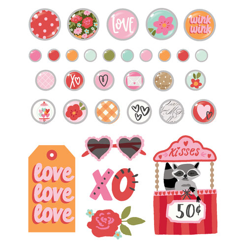 Simple Stories - Heartstrings Collection - Self Adhesive Decorative Brads 2 Simple Stories - Heartstrings Collection - Self Adhesive Decorative Brads