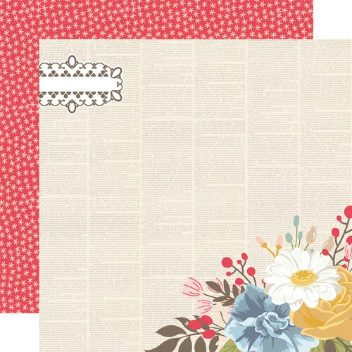 Simple Stories - Front Porch Collection - 12 x 12 Double Sided Paper - Simple Things
