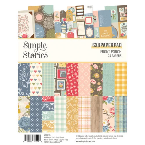 Simple Stories - Front Porch Collection - 6 x 8 Paper Pad 1 Simple Stories - Front Porch Collection - 6 x 8 Paper Pad