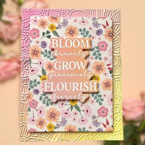 Scrapbook.com - Clear Photopolymer Stamp Set - Blooming Sentiments 12 Scrapbook.com - Clear Photopolymer Stamp Set - Blooming Sentiments