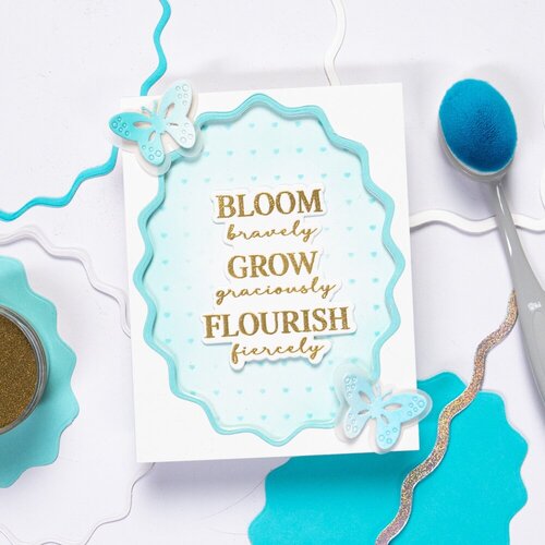 Scrapbook.com - Clear Photopolymer Stamp Set - Blooming Sentiments 6 Scrapbook.com - Clear Photopolymer Stamp Set - Blooming Sentiments