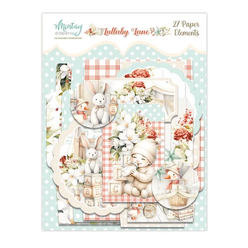 Mintay Papers - Lullaby Lane Collection - Embellishments - Paper Elements 1 Mintay Papers - Lullaby Lane Collection - Embellishments - Paper Elements