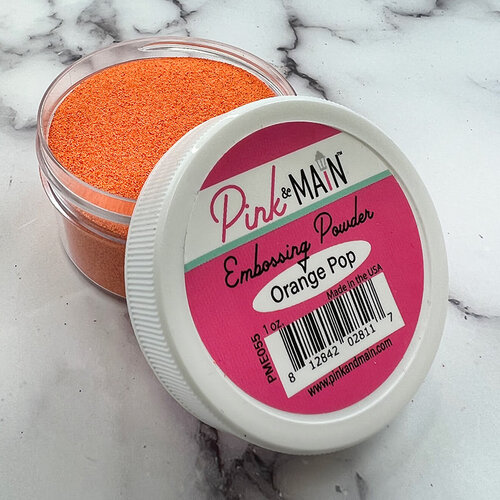 Pink and Main - Embossing Powder - Orange Pop 1 Pink and Main - Embossing Powder - Orange Pop