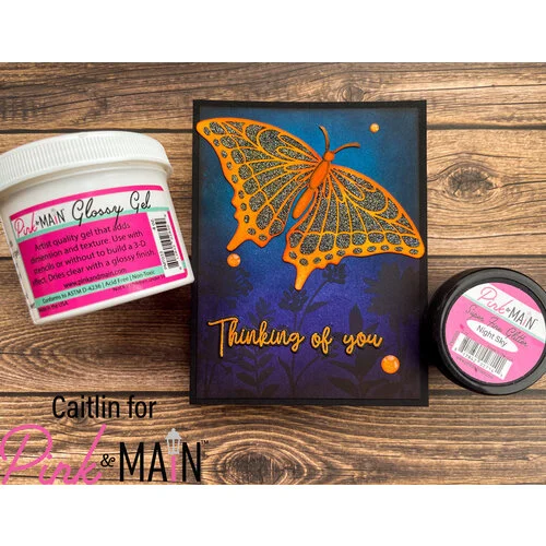 Pink and Main - Embossing Powder - Orange Pop 3 Pink and Main - Embossing Powder - Orange Pop