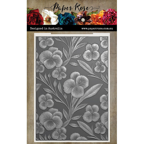 Paper Rose - 3D Embossing Folder - Perfect Pansies 1 Paper Rose - 3D Embossing Folder - Perfect Pansies