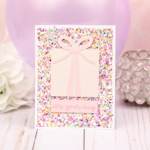 Scrapbook.com - Shimmer Flakes - Mermaid - Aqua - 2 oz Shaker Jar