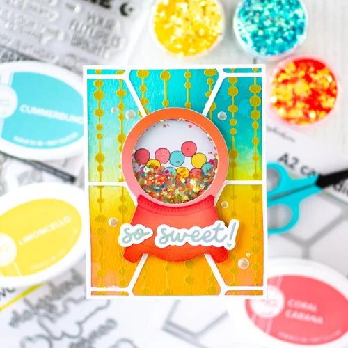Scrapbook.com - Shimmer Flakes - Mermaid - Aqua - 2 oz Shaker Jar