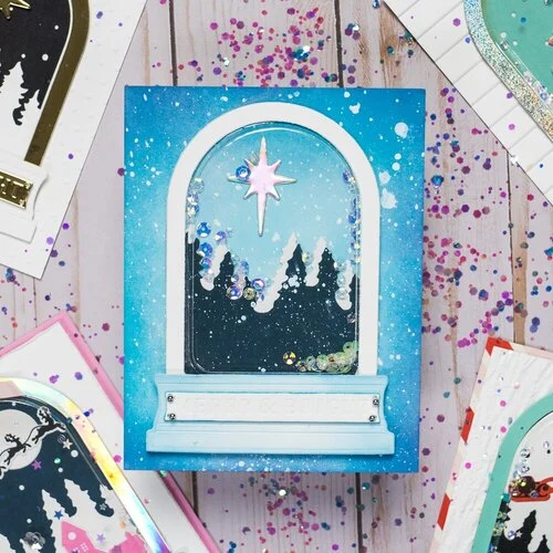 Scrapbook.com - Shaker Domes - Stick-On Clear Dimensional Shapes - Arches - 5 Pack 12 Scrapbook.com - Shaker Domes - Stick-On Clear Dimensional Shapes - Arches - 5 Pack