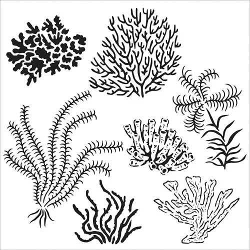 The Crafter's Workshop - 6 x 6 Stencils - Gulf Coast Flora 1 The Crafter's Workshop - 6 x 6 Stencils - Gulf Coast Flora