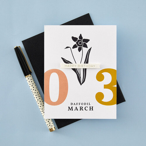 Spellbinders - BetterPress Collection - Press Plates - Florals Through The Year - March - Daffodil