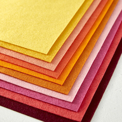 Spellbinders - Merino Wool Collection - Felt Sheets - Warm 3 Spellbinders - Merino Wool Collection - Felt Sheets - Warm