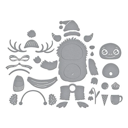 Spellbinders - Monster Friends Collection - Etched Dies - Rocky the Dancin' Yeti 3 Spellbinders - Monster Friends Collection - Etched Dies - Rocky the Dancin' Yeti