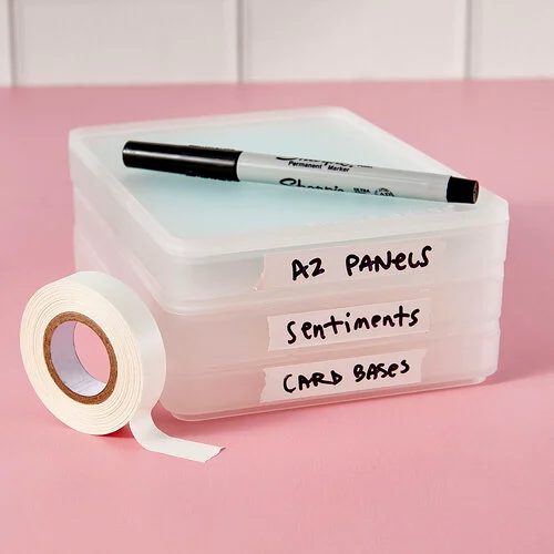 Spellbinders - Craft Stax Collection - Labeling Tape - White 1 Spellbinders - Craft Stax Collection - Labeling Tape - White
