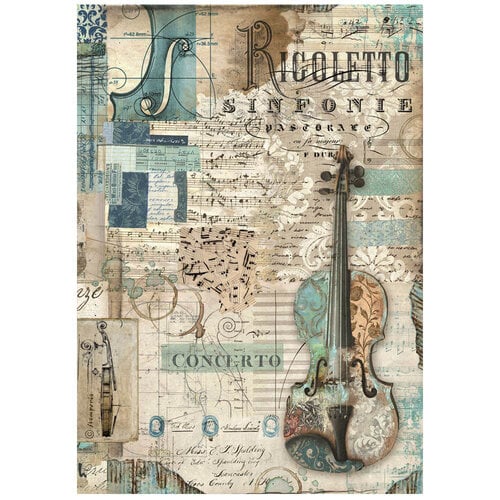 Stamperia - Music Collection - A4 Rice Paper - Violin