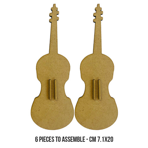 Stamperia - Music Collection - Craft Shapes - Violin