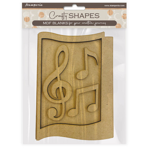 Stamperia - Music Collection - Craft Shapes - Notes 1 Stamperia - Music Collection - Craft Shapes - Notes