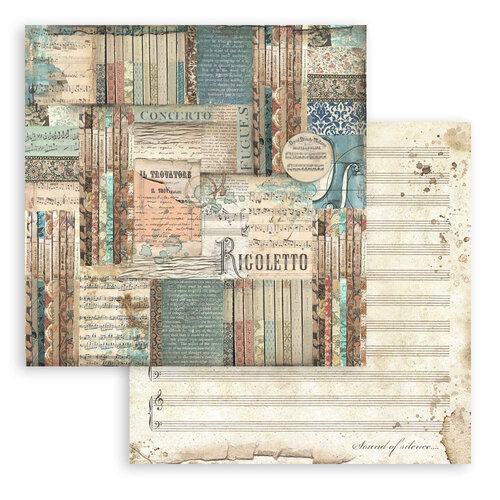 Stamperia - Music Collection - 8 x 8 Paper Pad
