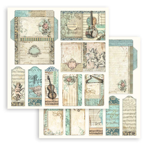 Stamperia - Music Collection - 8 x 8 Paper Pad