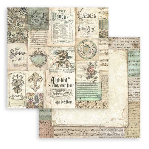 Stamperia - Music Collection - 8 x 8 Paper Pad
