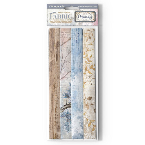 Stamperia - Dewdrops Collection - Fabric Sheets - 4 Pack
