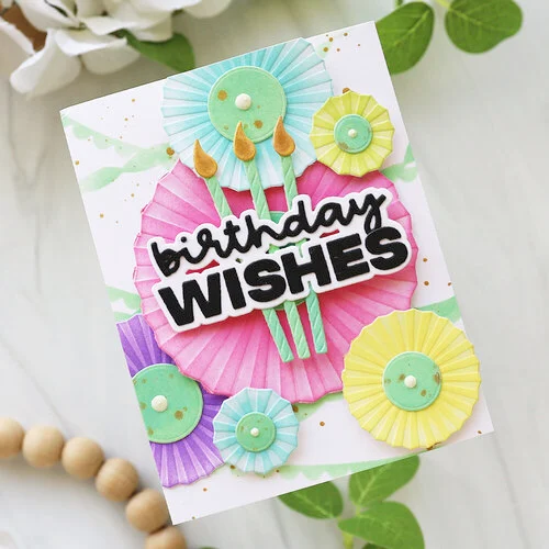 Scrapbook.com - Decorative Die Set - Birthday Wish