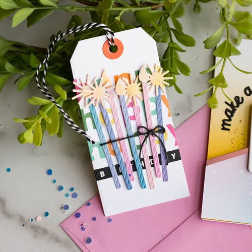 Scrapbook.com - Decorative Die Set - Birthday Wish