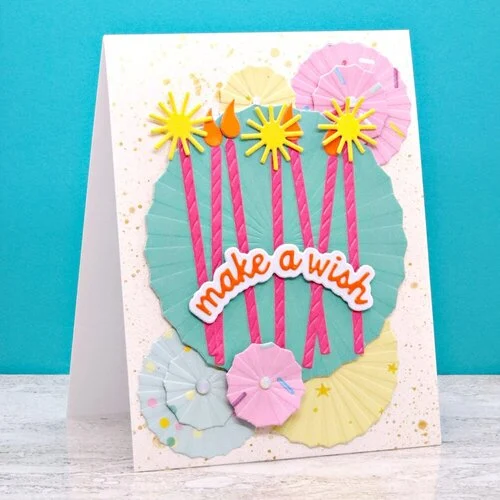 Scrapbook.com - Decorative Die Set - Birthday Wish