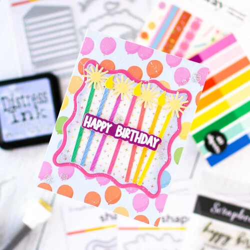 Scrapbook.com - Decorative Die Set - Birthday Wish