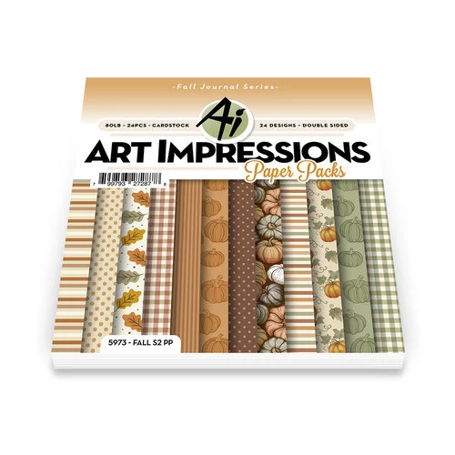 Art Impressions - 6 x 6 Paper Pack - Fall Series 2 1 Art Impressions - 6 x 6 Paper Pack - Fall Series 2