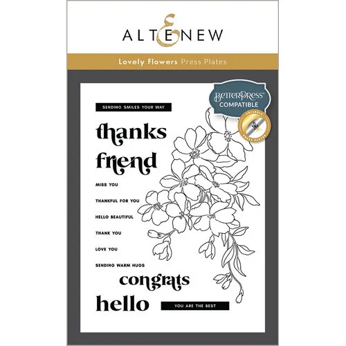 Altenew - Press Plates - Lovely Flowers 1 Altenew - Press Plates - Lovely Flowers
