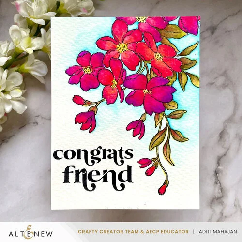Altenew - Press Plates - Lovely Flowers 3 Altenew - Press Plates - Lovely Flowers