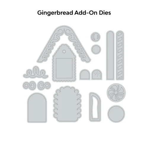 Scrapbook.com - Decorative Die Set - House Treat Box with Gingerbread Add-On Bundle 5 Scrapbook.com - Decorative Die Set - House Treat Box with Gingerbread Add-On Bundle