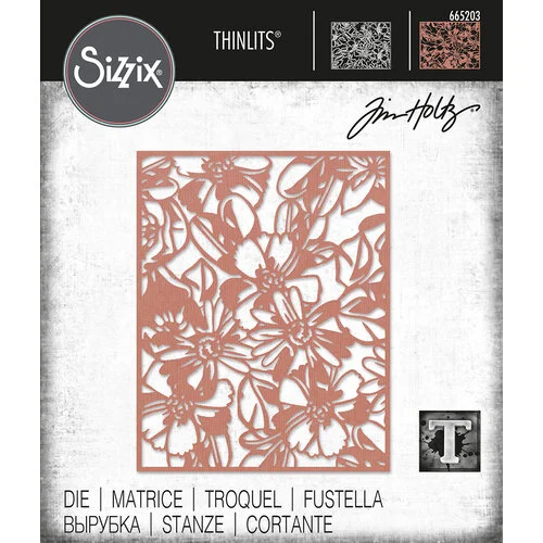 Sizzix - Tim Holtz - Thinlits Dies - Flowery