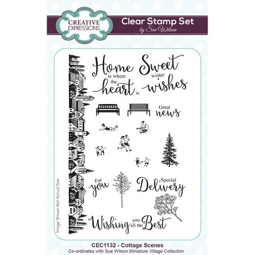 Creative Expressions - Clear Photopolymer Stamps - Cottage Scenes