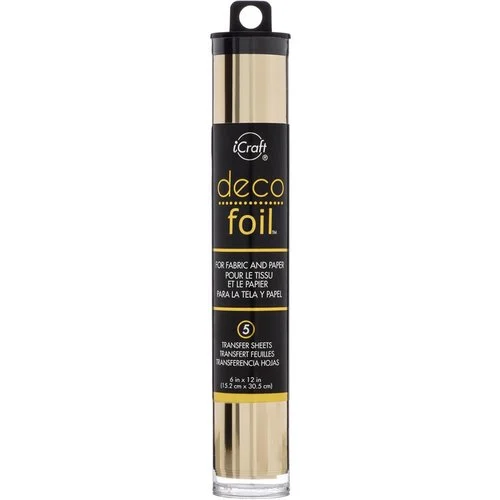 Therm O Web - iCraft - Deco Foil - 6 x 12 Transfer Sheet - Champagne - 5 Pack 1 Therm O Web - iCraft - Deco Foil - 6 x 12 Transfer Sheet - Champagne - 5 Pack